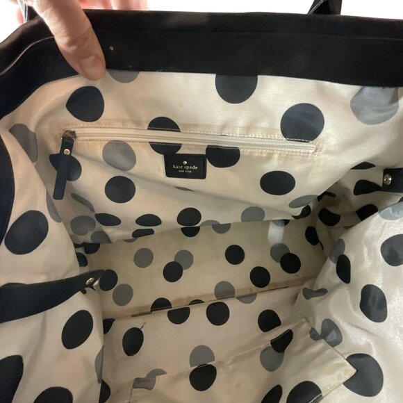 Kate Spade Anisha Chrystie black butter-soft leather tote bag gold-tone hardware - Picture 12 of 13